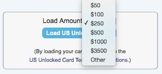 Load Card step 1