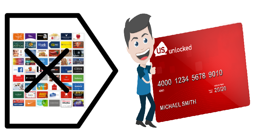 Drop Your Multiple Gift Cards and Sign Up for the US Unlocked Card Instead