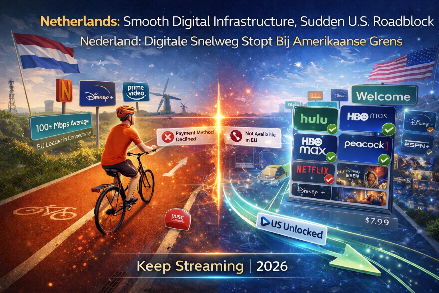 Streaming in the Netherlands: Europe’s Most American Audience, Still Geo-Blocked